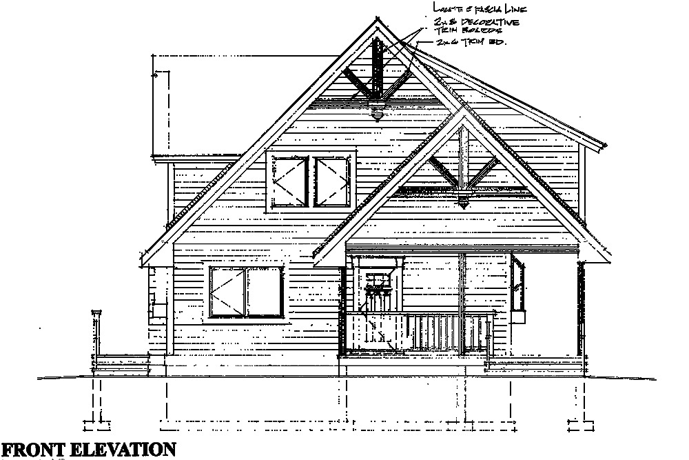 Home Plan Front Elevation of this 3-Bedroom,1952 Sq Ft Plan -160-1032