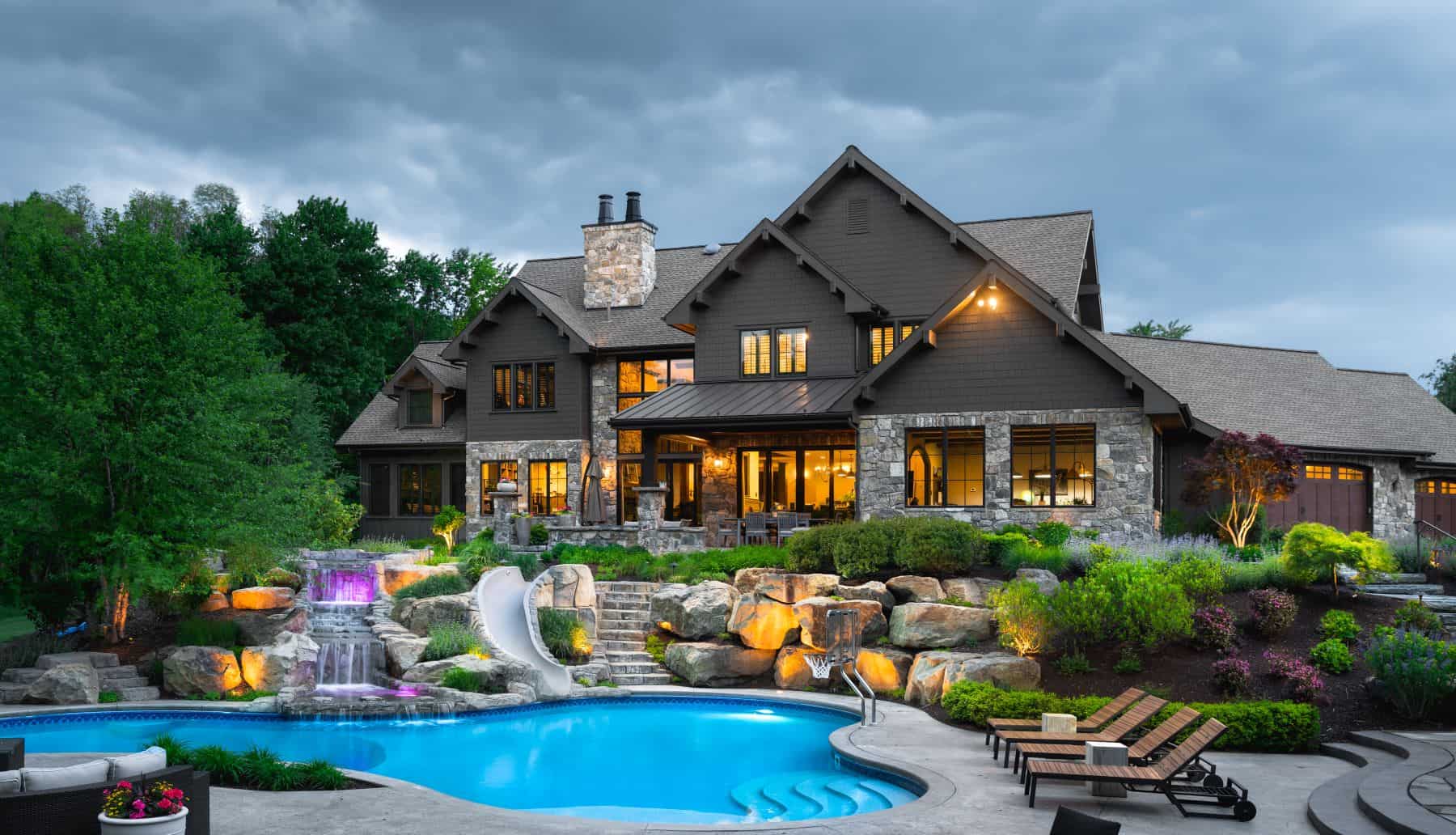 Rear View of this 5-Bedroom,5164 Sq Ft Plan -161-1003