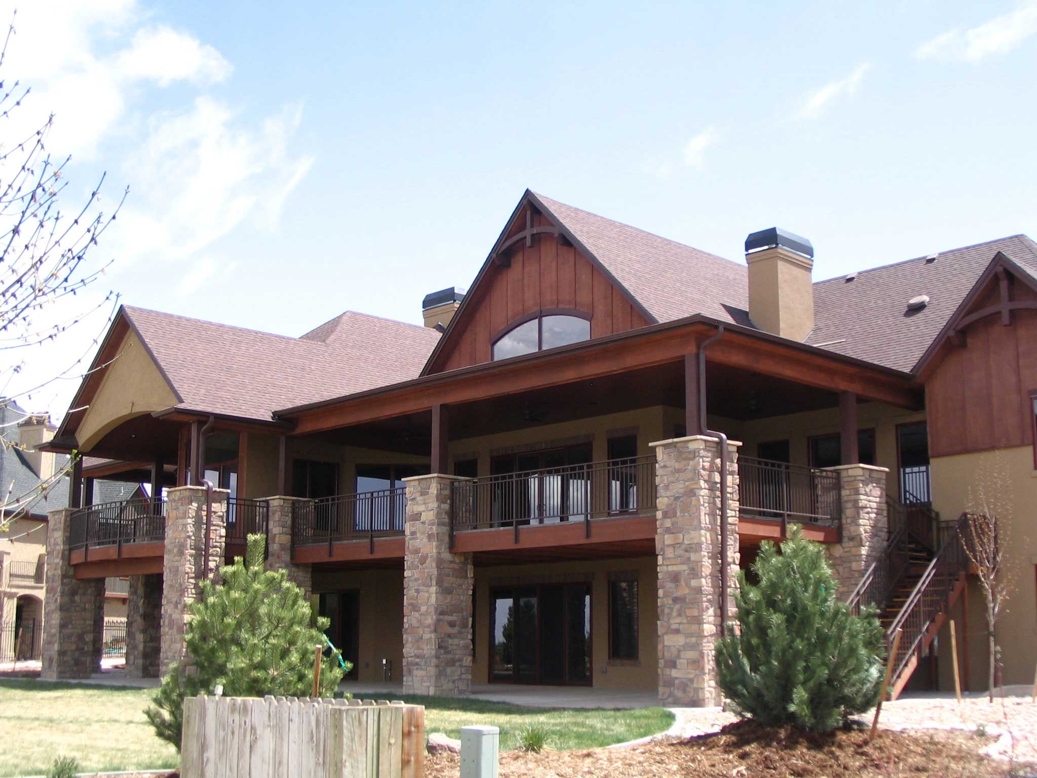 Home Plan Rear Elevation of this 4-Bedroom,6732 Sq Ft Plan -161-1004