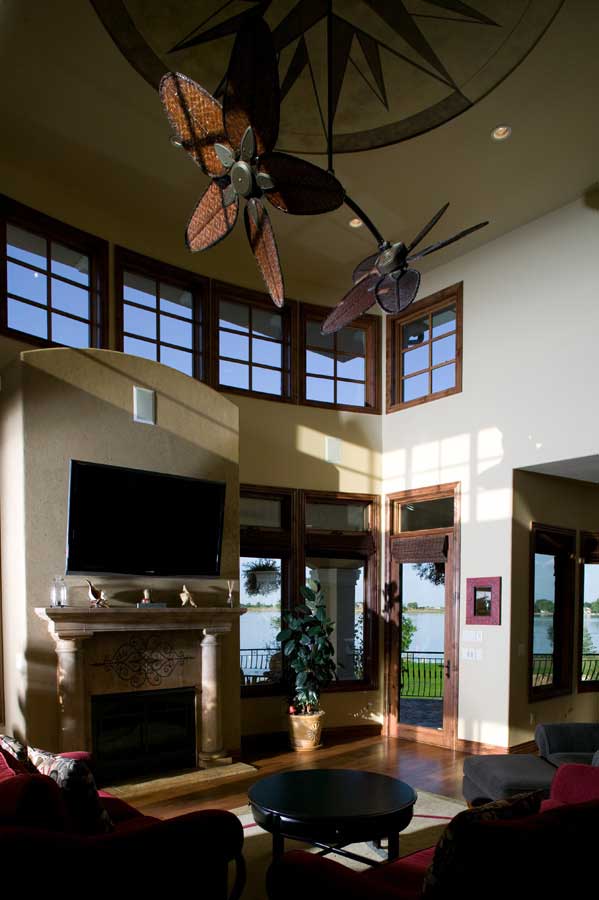 Great Room: Fireplace of this 4-Bedroom,7805 Sq Ft Plan -7805