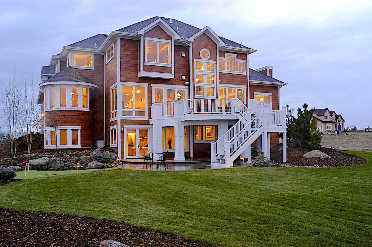 Rear View of this 4-Bedroom,5023 Sq Ft Plan -5023