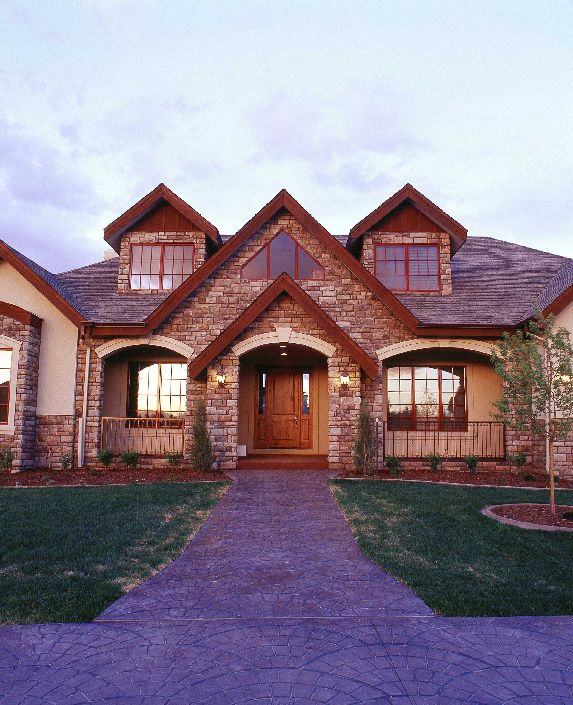 Home Plan Front Elevation of this 5-Bedroom,6336 Sq Ft Plan -161-1039