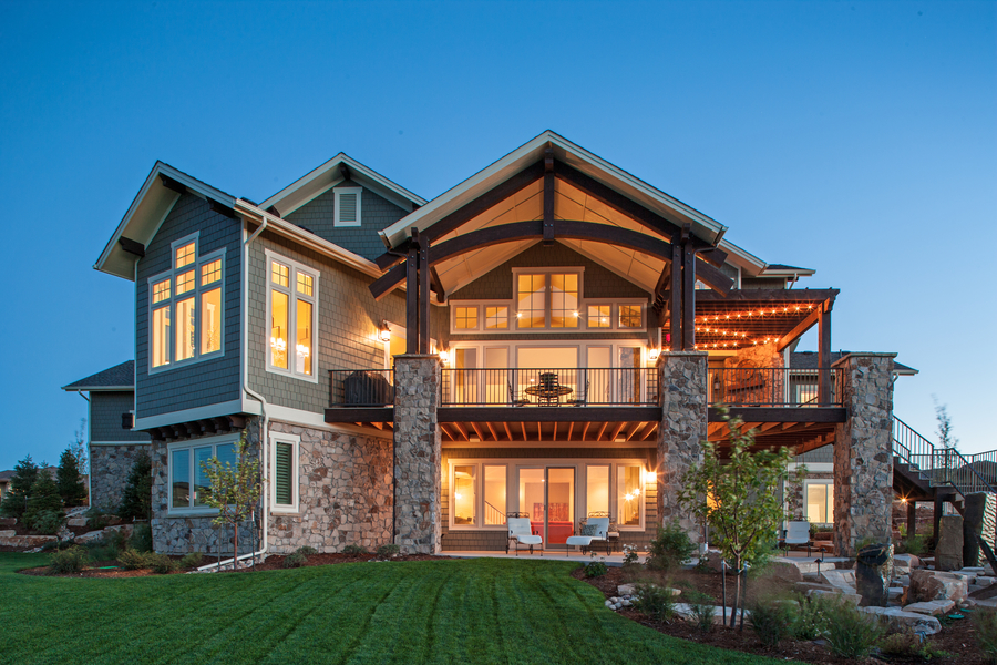 Rear View of this 4-Bedroom,3897 Sq Ft Plan -3897
