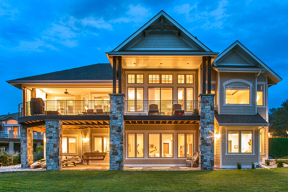 Rear View of this 3-Bedroom, 3367 Sq Ft Plan - 161-1081