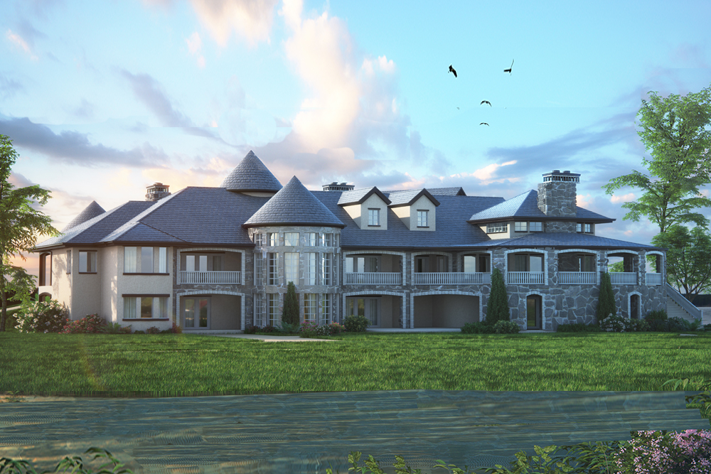 Side View of this 2-Bedroom, 4774 Sq Ft Plan - 161-1082