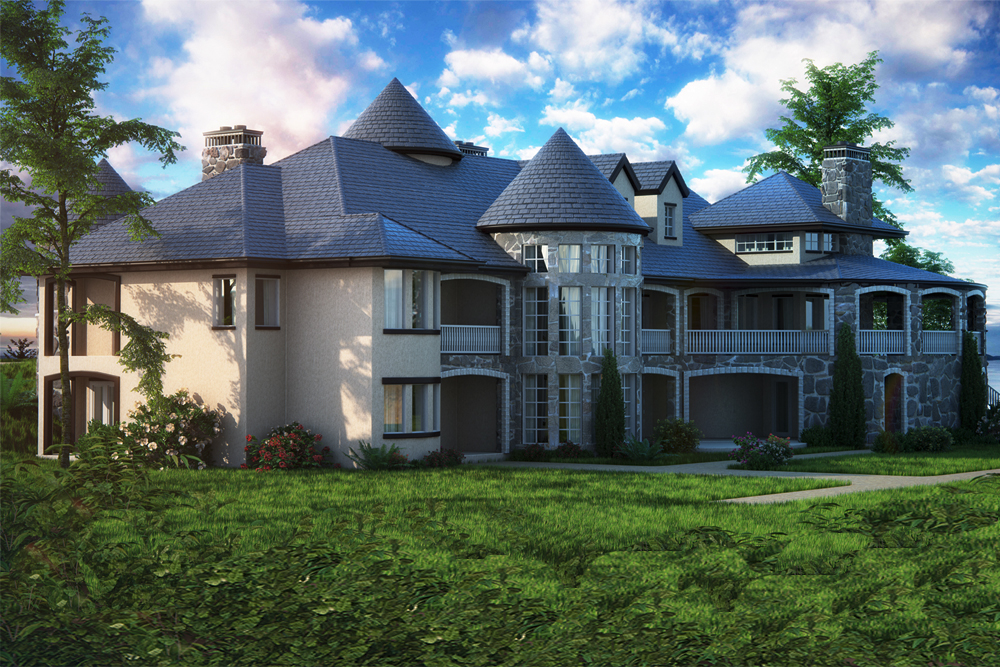 Side View of this 2-Bedroom, 4774 Sq Ft Plan - 161-1082