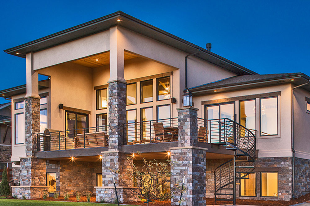 Rear View of this 4-Bedroom,2593 Sq Ft Plan -2593