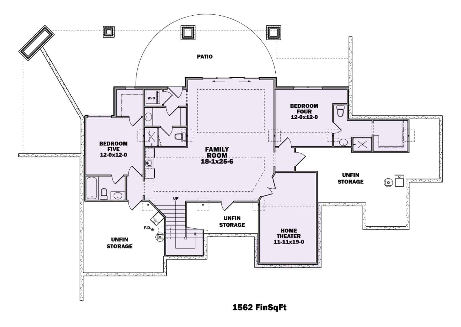 Basement of Country Plan #161-1095