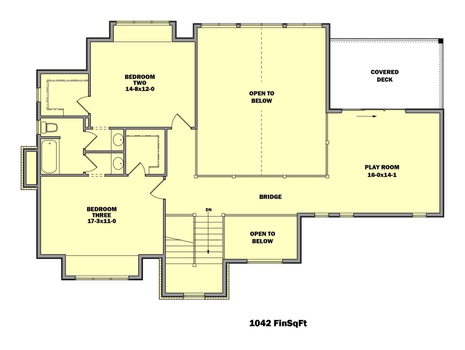 Upper Level of Country Plan #161-1095