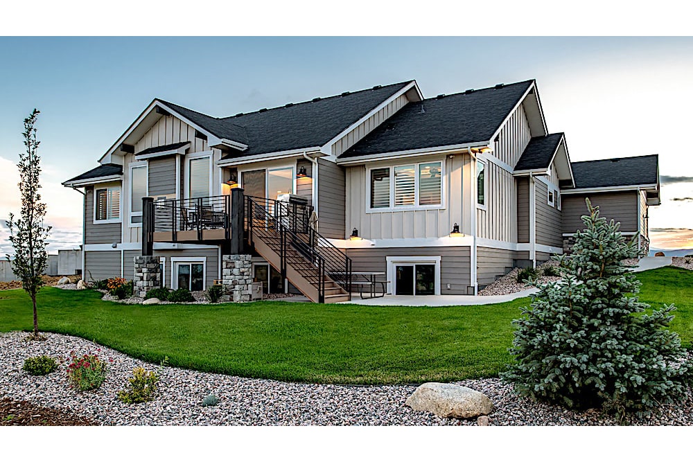 Rear View of this 3-Bedroom,2442 Sq Ft Plan -2442