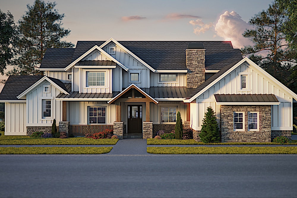 Home Exterior Photograph of this 4-Bedroom,4072 Sq Ft Plan -4072