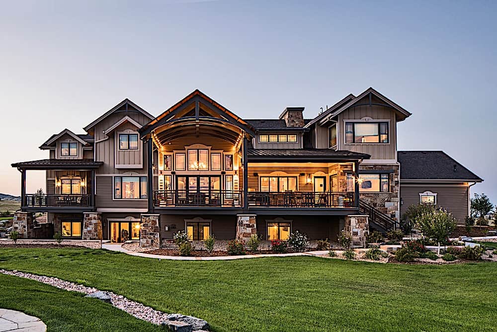 Rear View of this 4-Bedroom,4917 Sq Ft Plan -4917