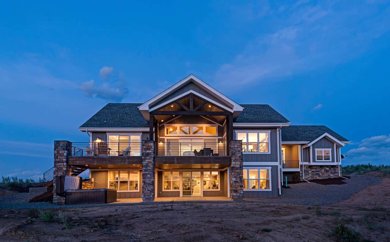 Rear View of this 1-Bedroom,2744 Sq Ft Plan -161-1126