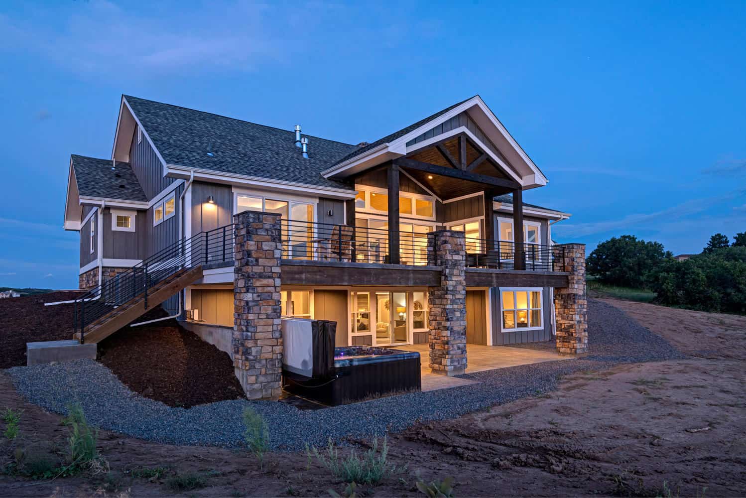 Rear View of this 1-Bedroom,2744 Sq Ft Plan -161-1126