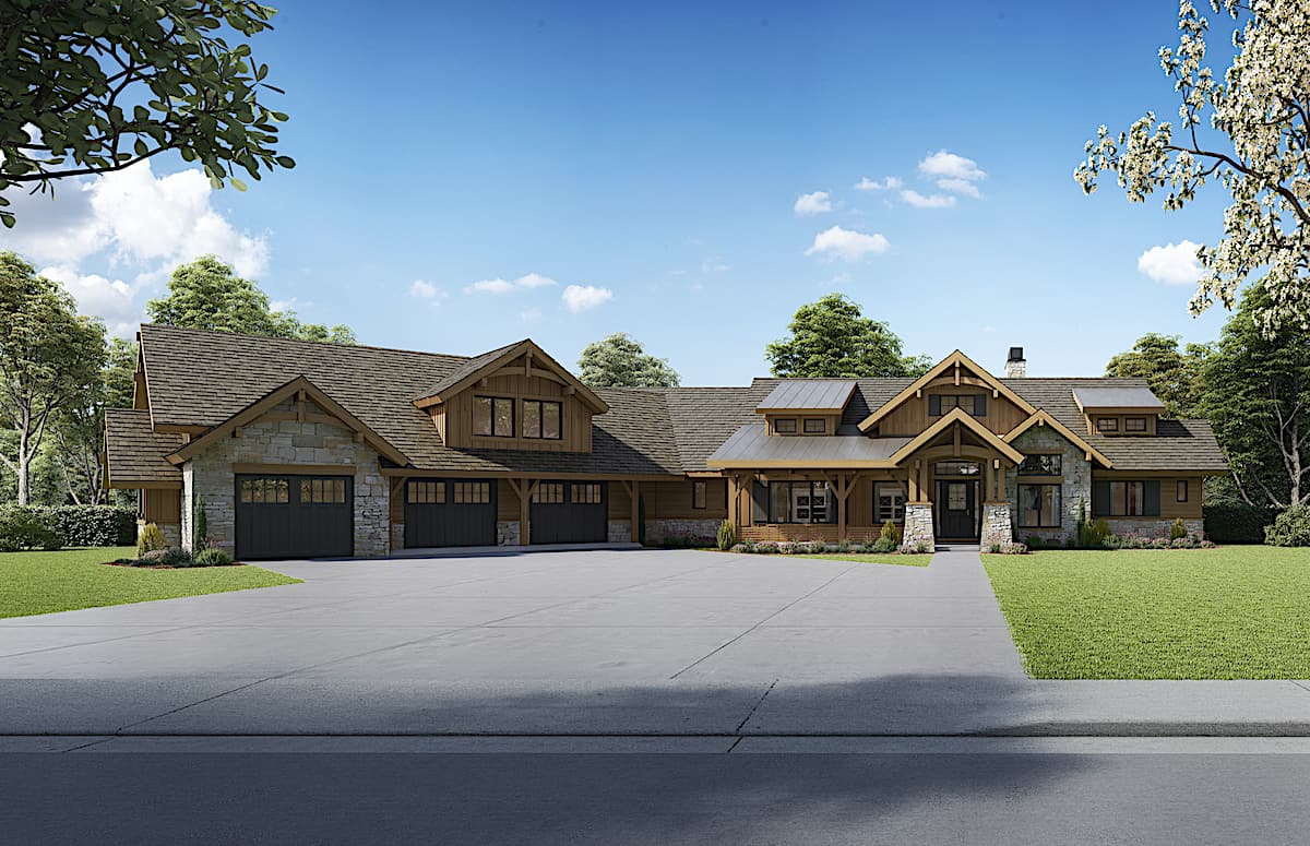 Ranch home (ThePlanCollection: Plan #161-1131)