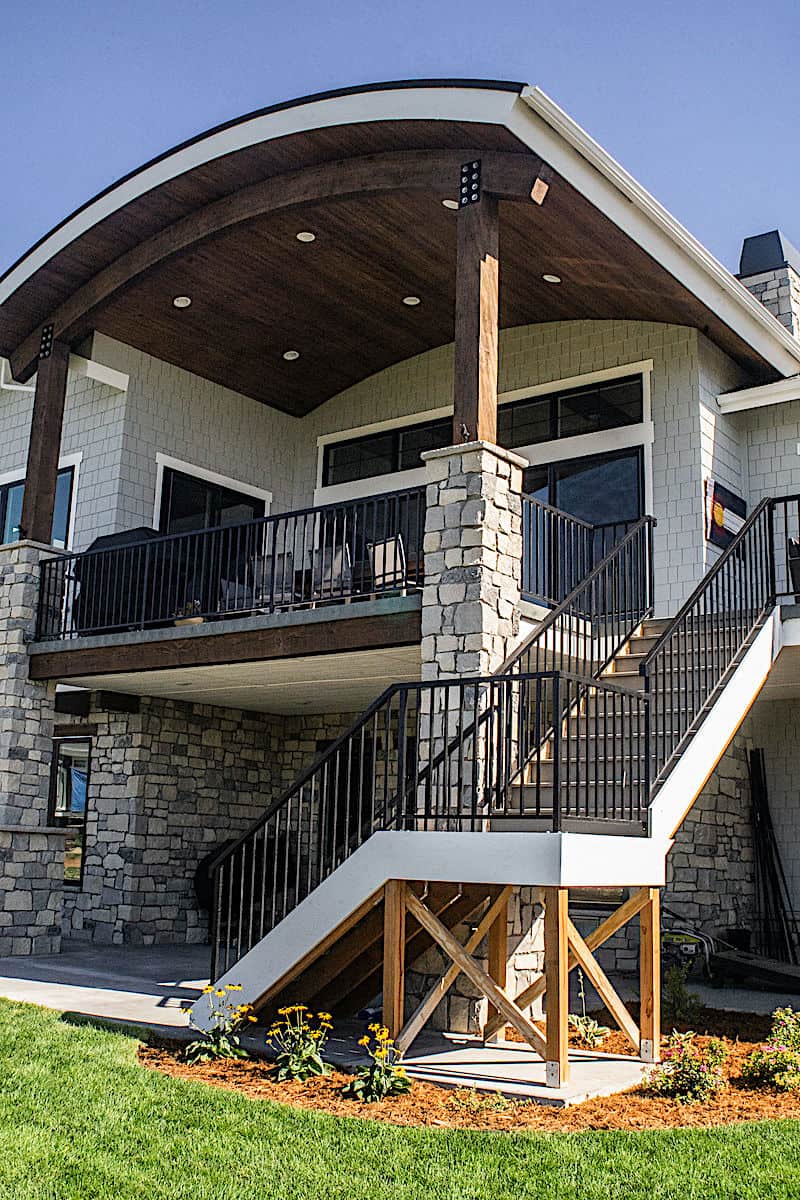 Rear View of this 2-Bedroom,2775 Sq Ft Plan -161-1136