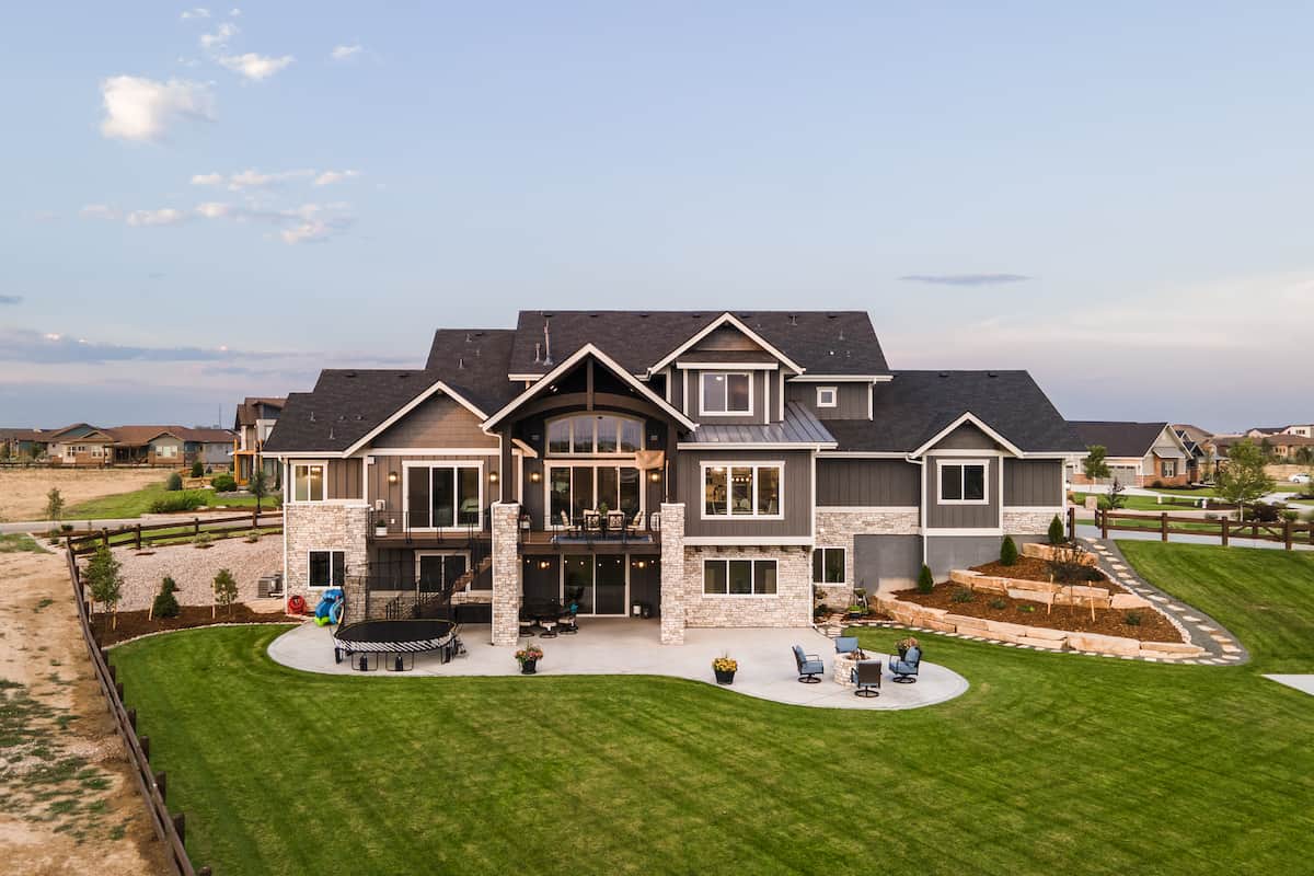 Rear View of this 4-Bedroom,3907 Sq Ft Plan -161-1145