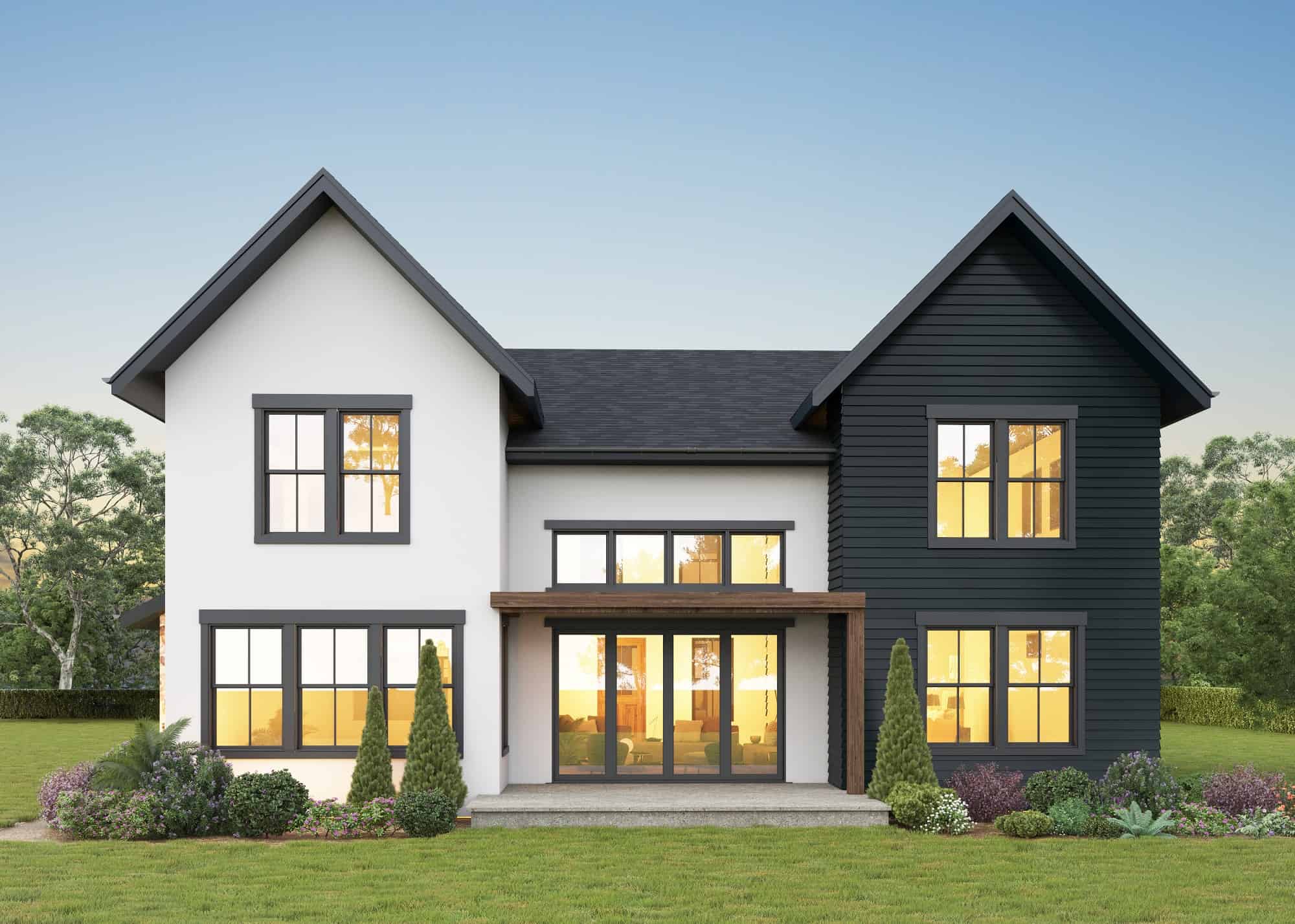 Rear View of this 5-Bedroom, 2884 Sq Ft Plan - 161-1164
