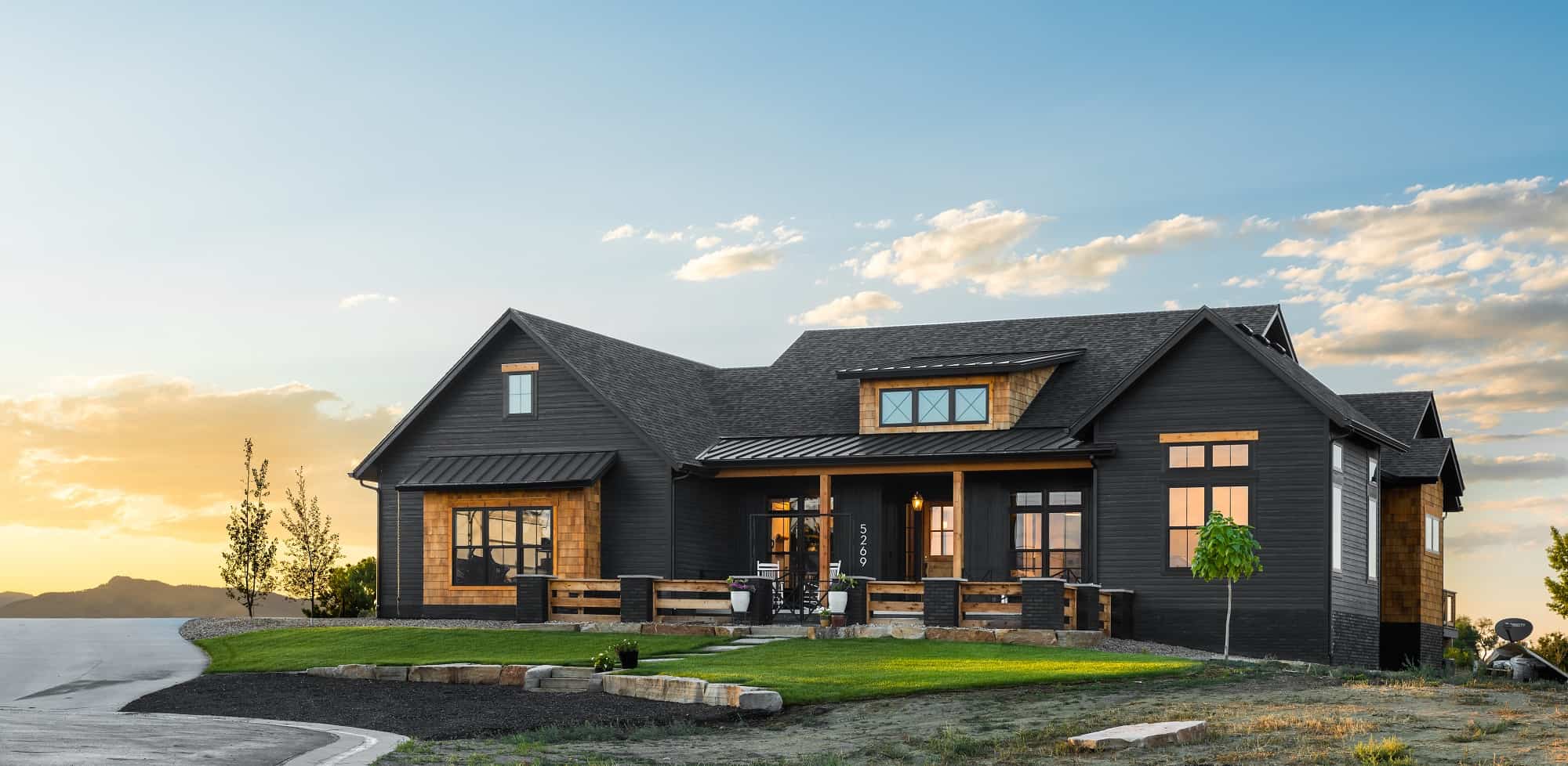 Front View of this 4-Bedroom,3977 Sq Ft Plan -161-1166