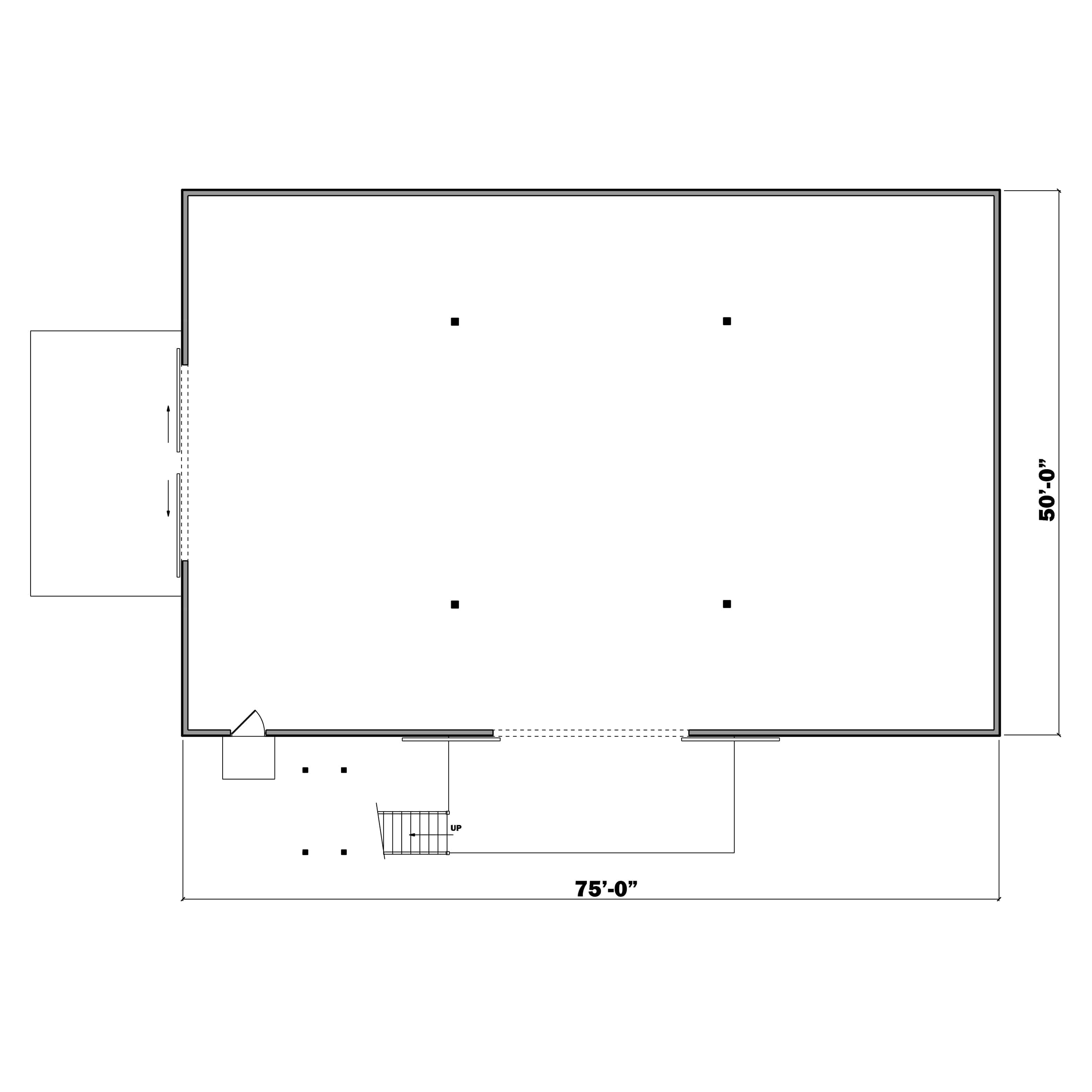 Main Level of Barn Style Plan #161-1168