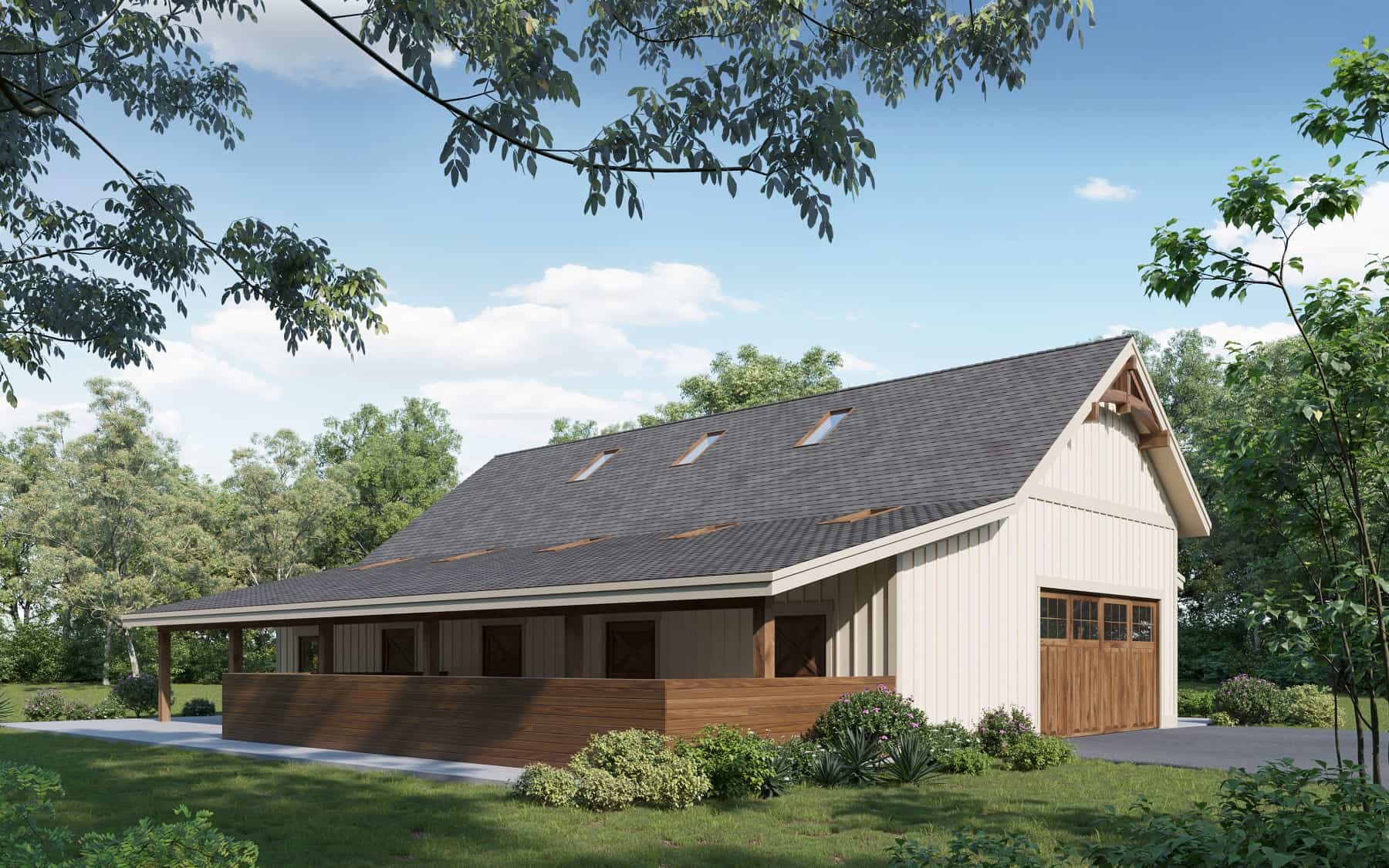 Home Plan Rear Elevation of this 0-Bedroom,2185 Sq Ft Plan -161-1175