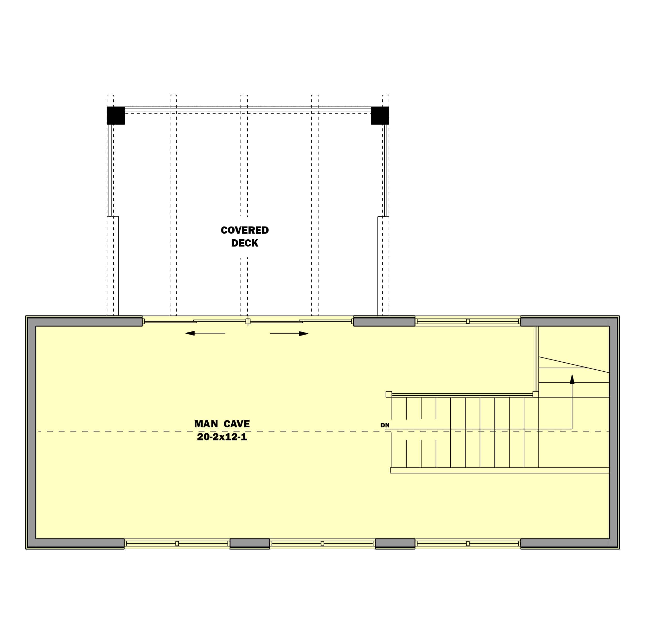 Upper Level of Luxury Plan #161-1180