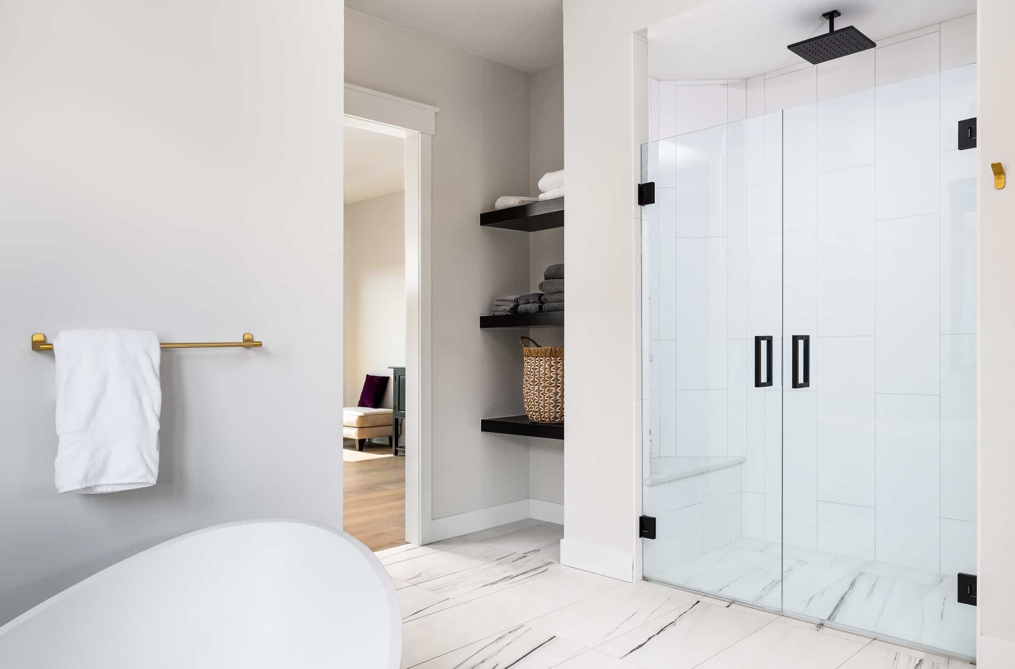 Master Bathroom: Shower of this 2-Bedroom,2700 Sq Ft Plan -161-1181