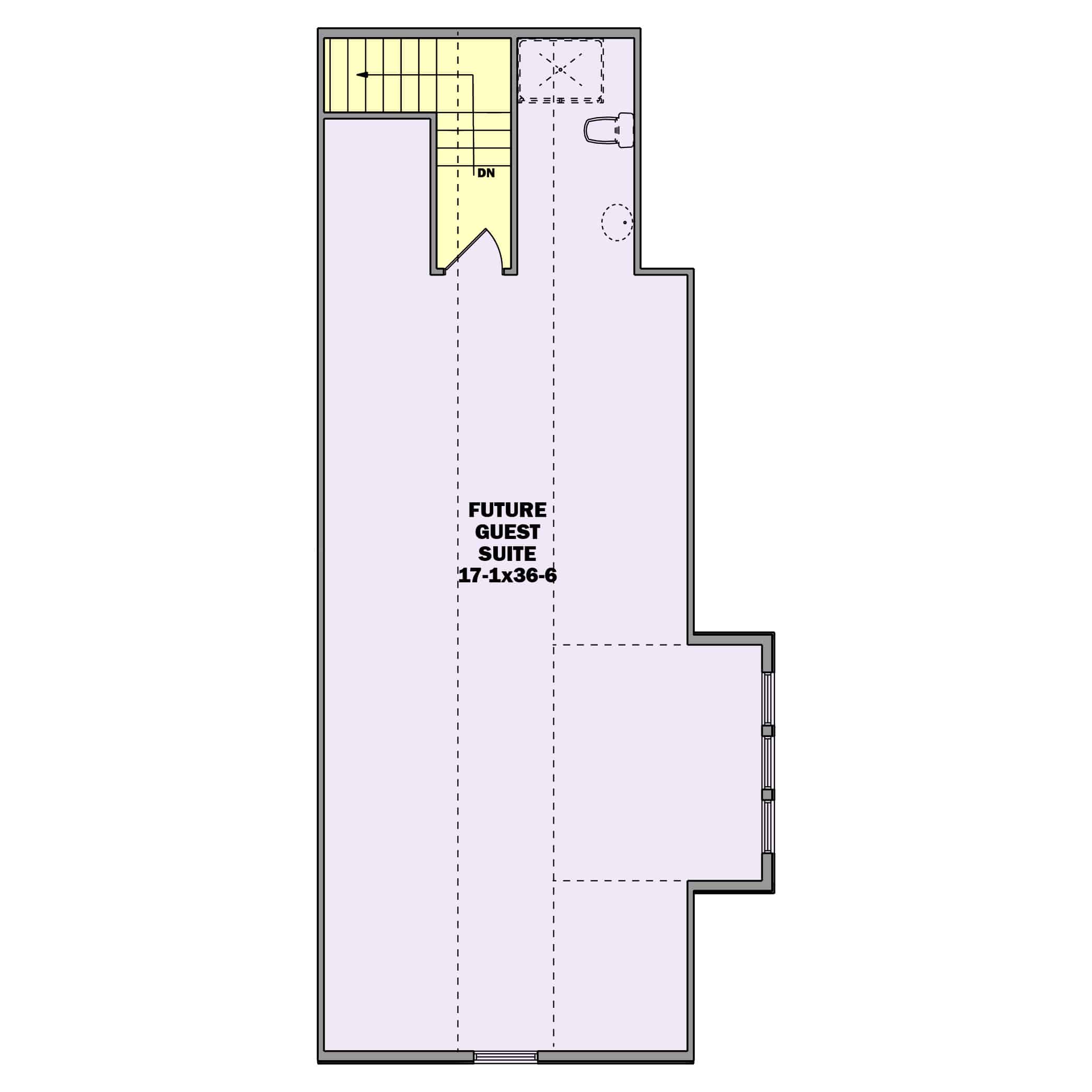 Upper Level of Contemporary Plan #161-1185