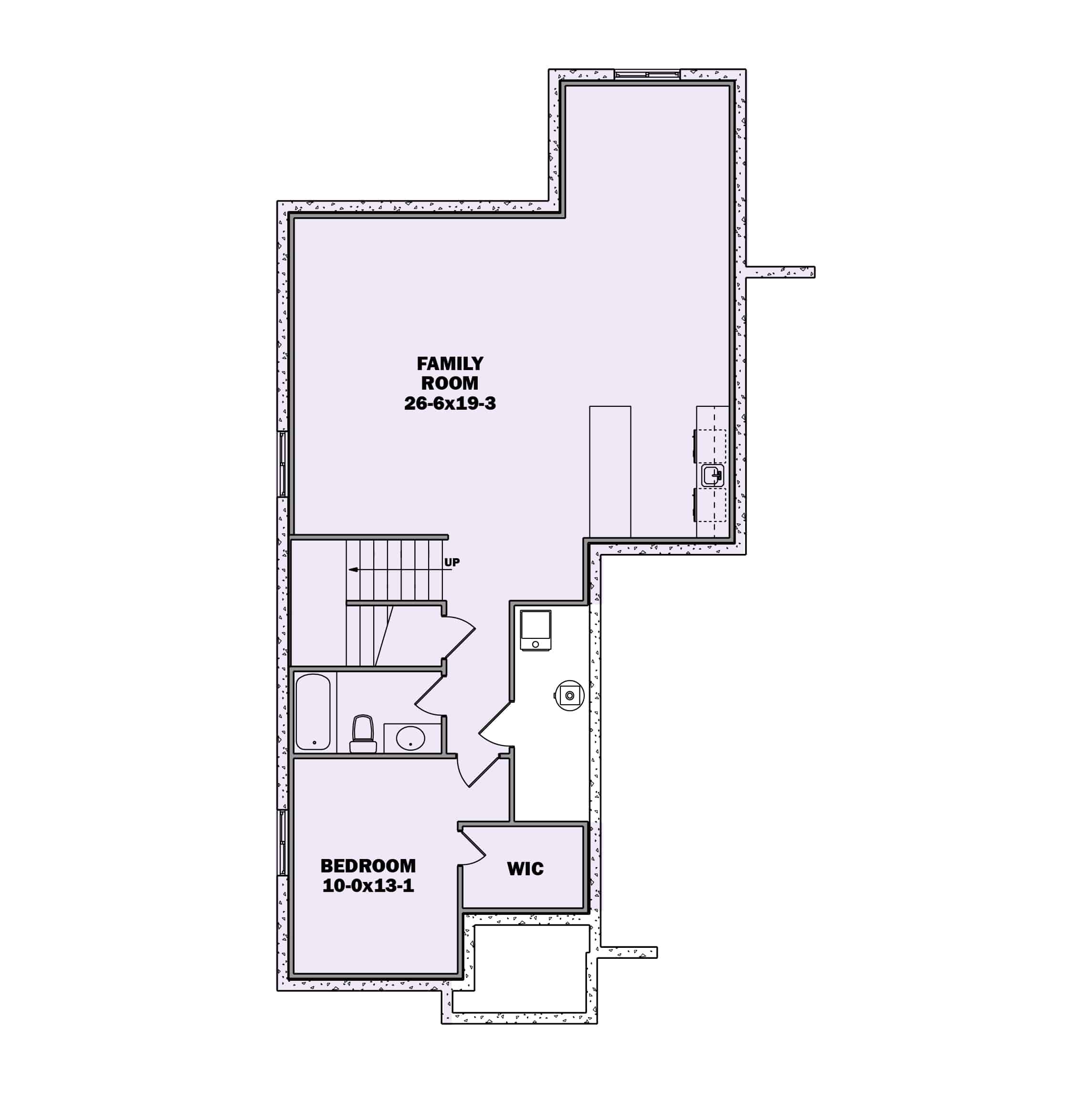 Basement of Contemporary Plan #161-1189