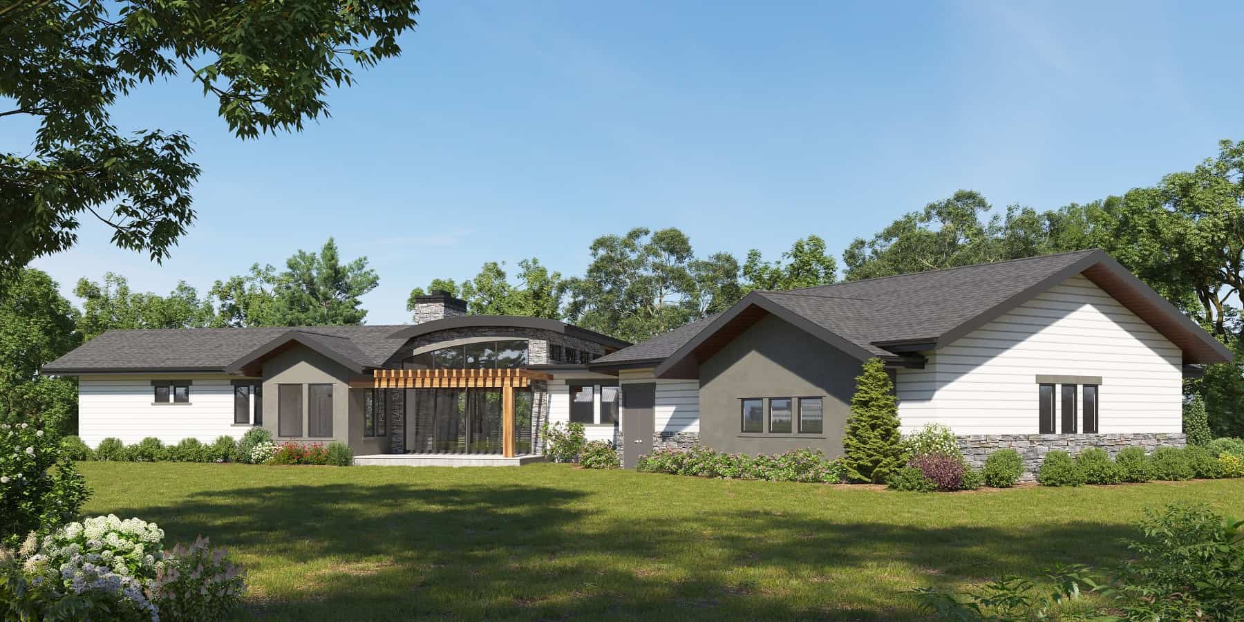 Rear View of this 3-Bedroom,2888 Sq Ft Plan -161-1192
