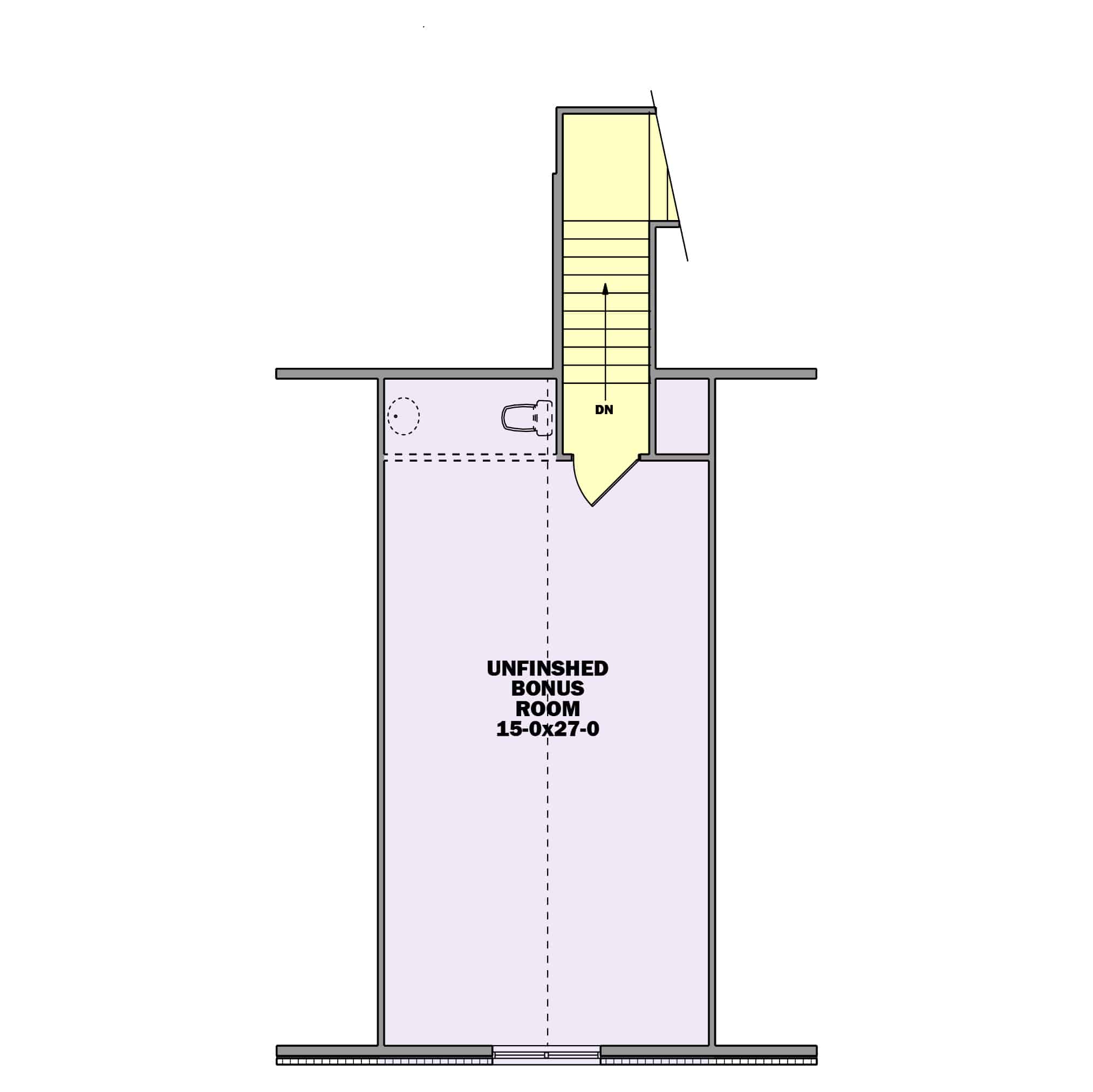 Upper Level of Contemporary Plan #161-1202