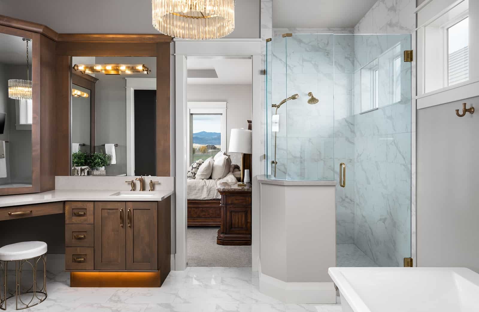 Master Bathroom: Shower of this 2-Bedroom,2380 Sq Ft Plan -161-1204