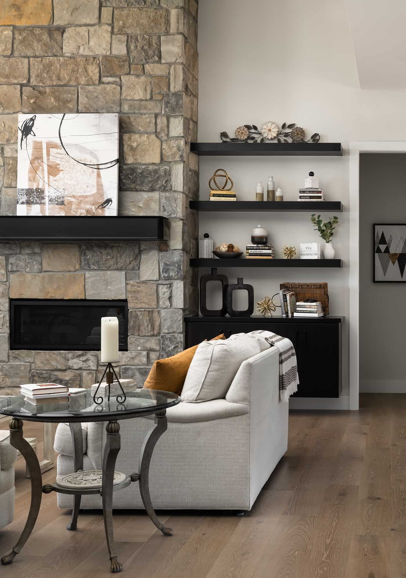 Great Room: Fireplace of this 2-Bedroom,2515 Sq Ft Plan -161-1205