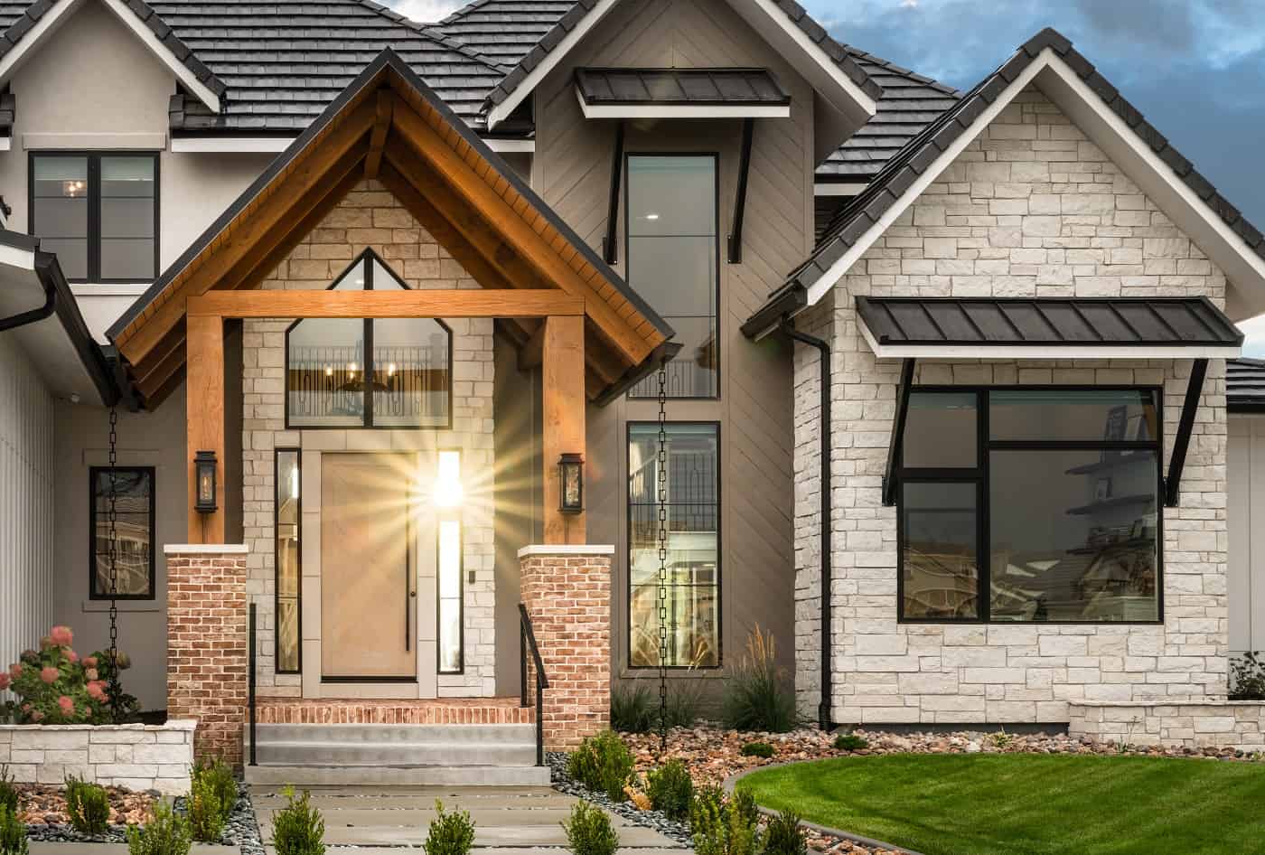 Front Door of this 5-Bedroom,4146 Sq Ft Plan -161-1206