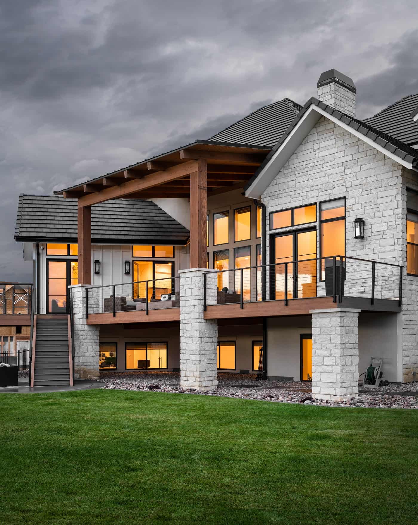 Rear View of this 5-Bedroom,4146 Sq Ft Plan -161-1206