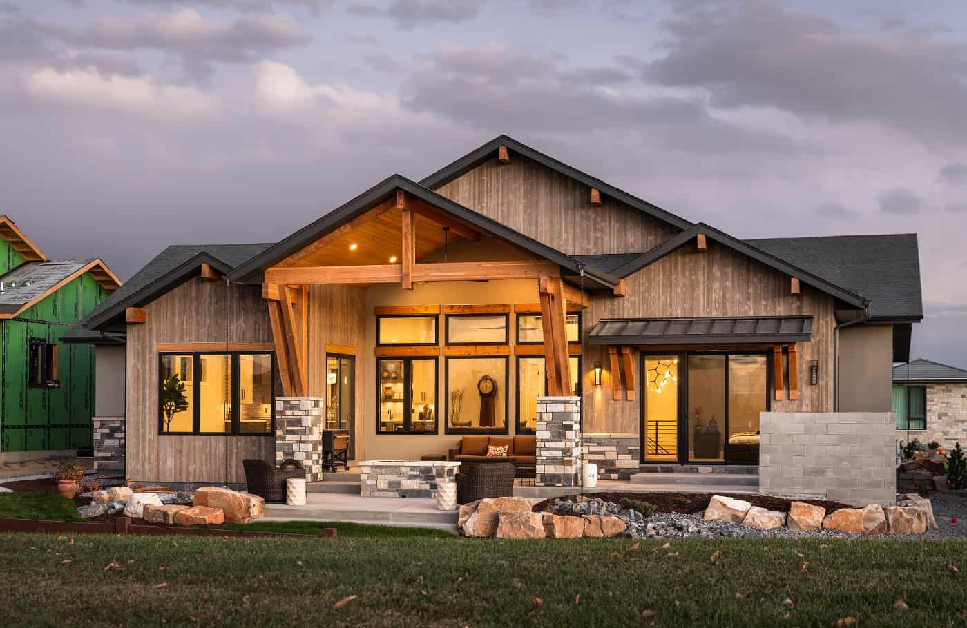Rear View of this 2-Bedroom,2615 Sq Ft Plan -161-1207