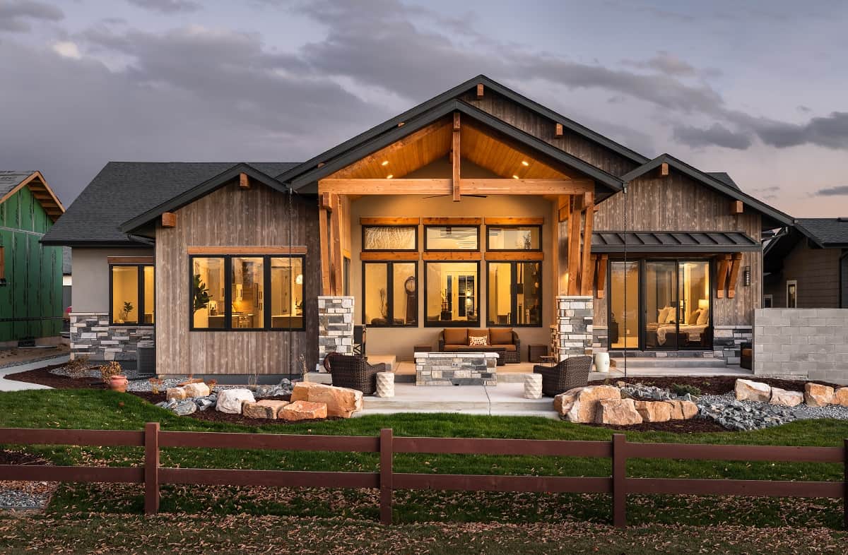Rear View of this 2-Bedroom,2615 Sq Ft Plan -161-1207