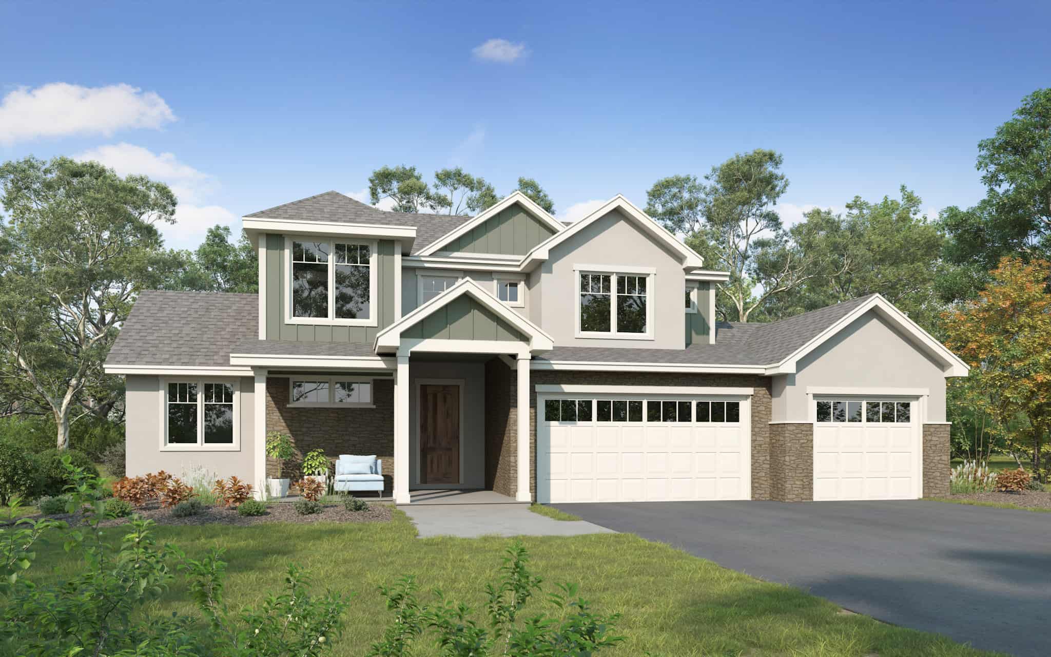 Front elevation of Traditional home (ThePlanCollection: House Plan #161-1223)