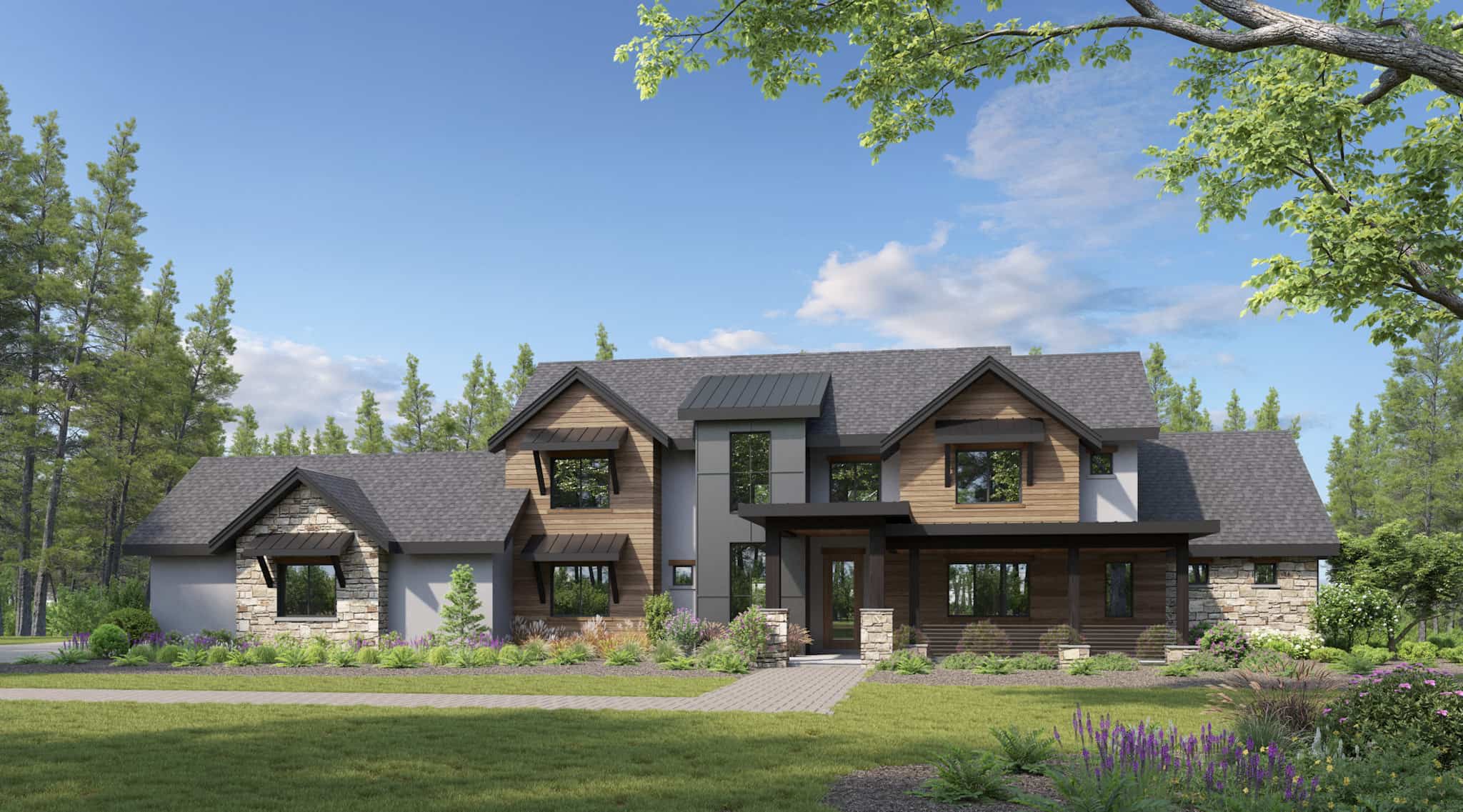 Front elevation of Traditional home (ThePlanCollection: House Plan #161-1225)