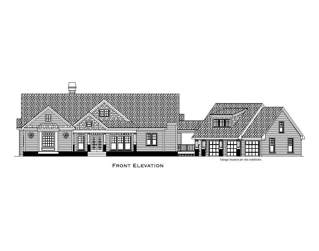 Home Plan Front Elevation of this 5-Bedroom,4297 Sq Ft Plan -163-1002