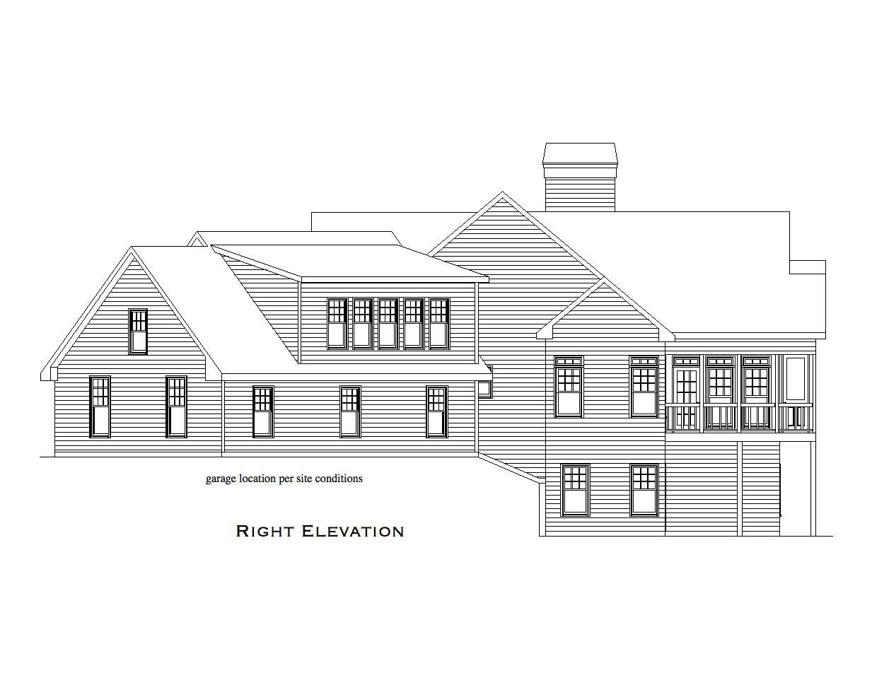 Home Plan Right Elevation of this 5-Bedroom,4297 Sq Ft Plan -163-1002