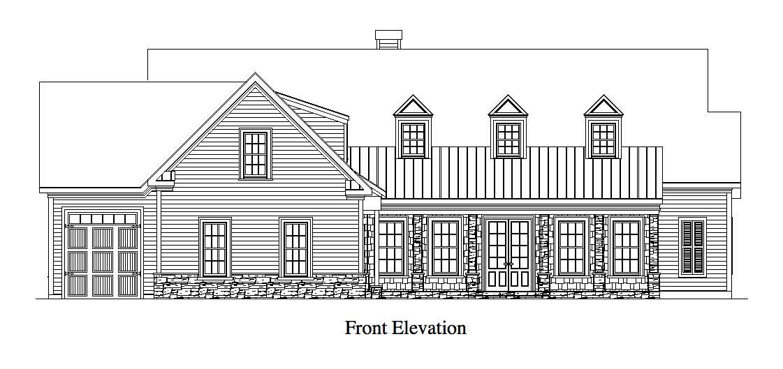 Home Plan Front Elevation of this 4-Bedroom,4718 Sq Ft Plan -163-1006