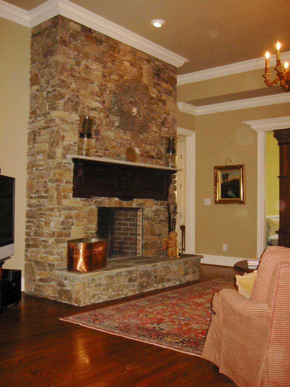 Great Room: Fireplace of this 4-Bedroom,4718 Sq Ft Plan -163-1006