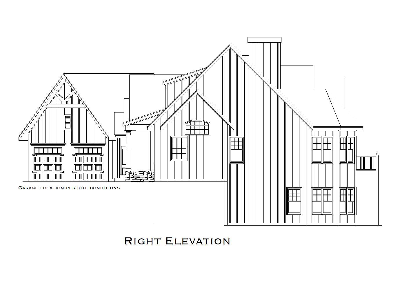 Home Plan Right Elevation of this 4-Bedroom,3045 Sq Ft Plan -163-1007
