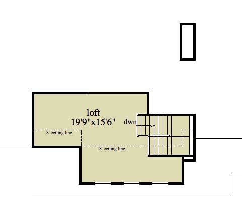 Upper Level of Country Plan #163-1020