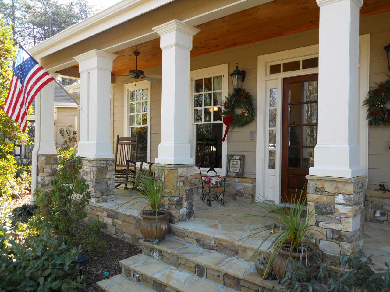 Porch of this 4-Bedroom,3886 Sq Ft Plan -163-1020