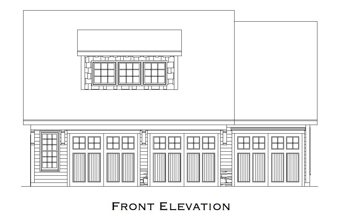 Home Plan Front Elevation of this 1-Bedroom,699 Sq Ft Plan -163-1023