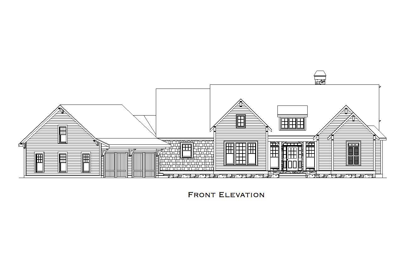 Home Plan Front Elevation of this 4-Bedroom,3728 Sq Ft Plan -163-1024