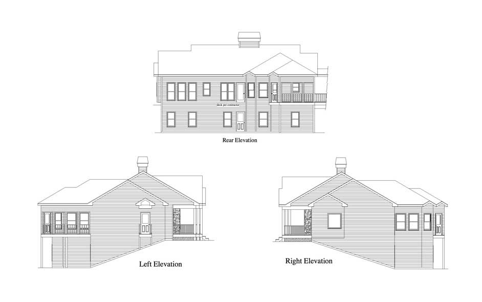 Home Plan Right Elevation of this 2-Bedroom,1522 Sq Ft Plan -163-1025