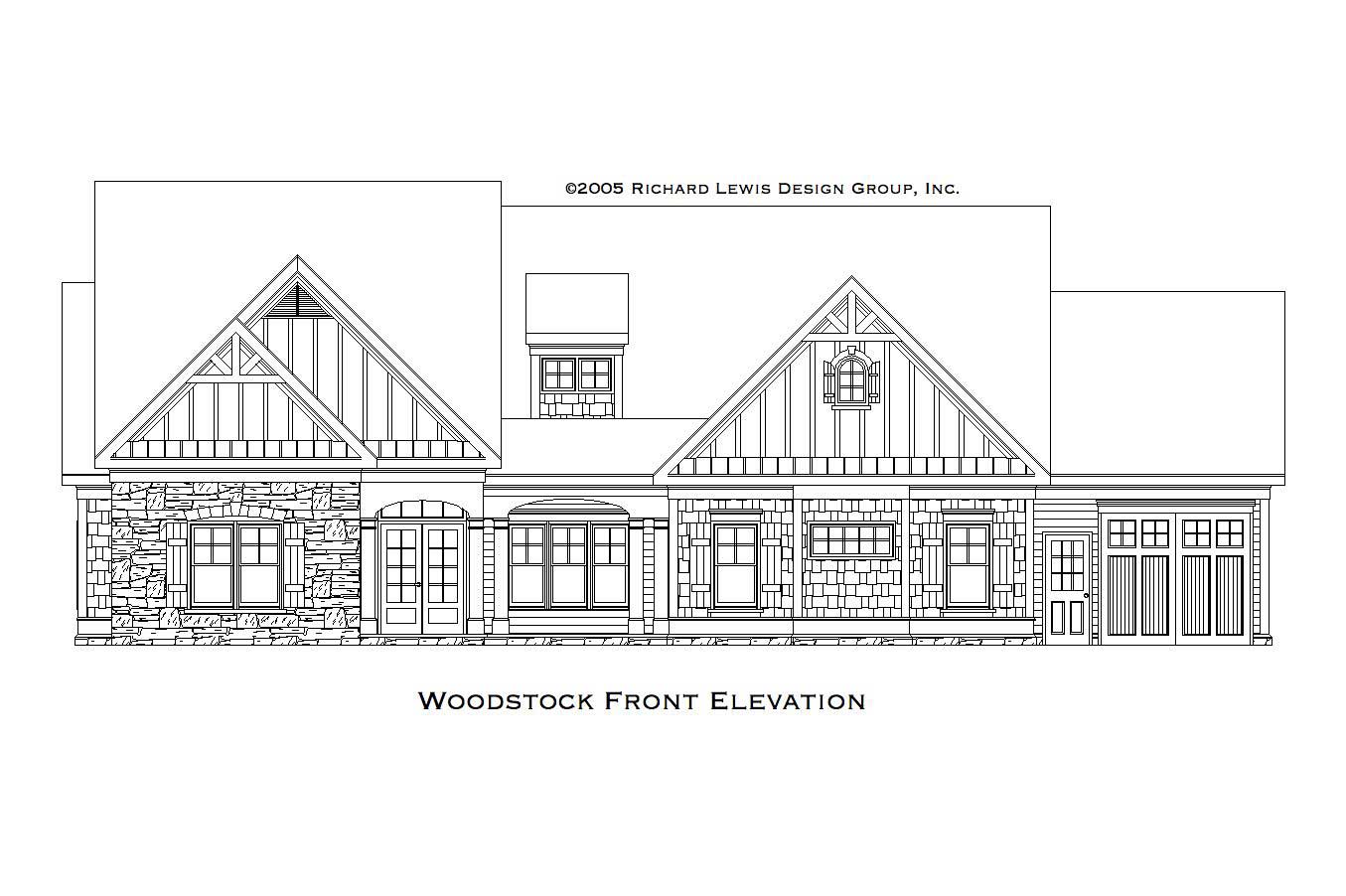 Home Plan Front Elevation of this 2-Bedroom,3853 Sq Ft Plan -163-1031